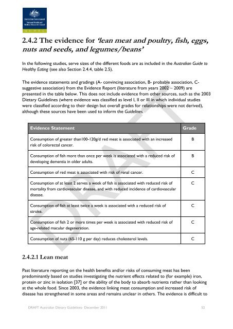 Draft Australian Dietary Guidelines (PDF, 3MB) - Eat For Health