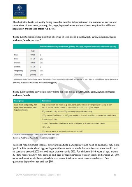 Draft Australian Dietary Guidelines (PDF, 3MB) - Eat For Health