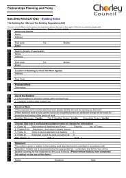 Building notice application - Chorley Borough Council