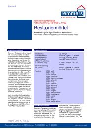 Restauriermörtel - Remmers