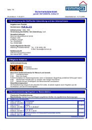 Sicherheitsdatenblatt - Remmers