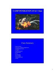 fac/jtac class handout - Marine Corps Base Camp Pendleton