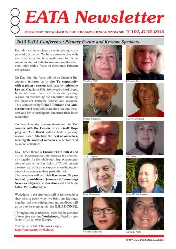 EATA Newsletter - European Association for Transactional Analysis