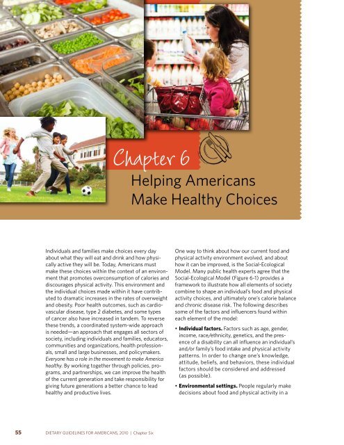 Dietary Guidelines for Americans - SchoolNutritionAndFitness.com