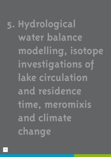 Climate Change Impacts on Alpine Lakes - part 2 (SILMAS)