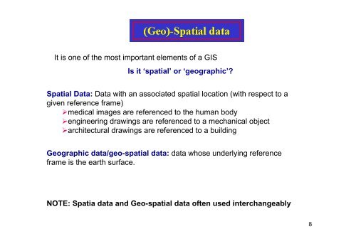 3. Integrated analysis of spatial and attribute data - RTC, Regional ...