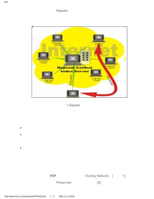 Peer to Peer (P2P,对等网络) 综述 - 计信学院网上教学