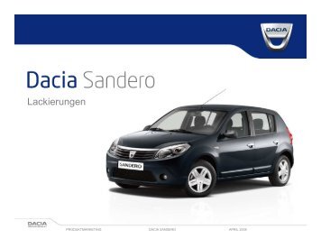 DACIA SANDERO Lackierungen