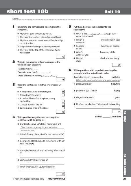 elementary-test-book-unit-1