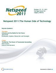 Netspeed program - The Alberta Library