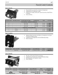 Fan & Limit Controls - Davies Supply Group Ltd.