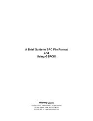 A Brief Guide to SPC File Format and Using GSPCIO