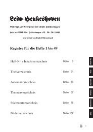 Register Hefte 1-49 - Bergischer Geschichtsverein Abteilung ...