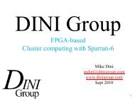 The DINI Group Virtex 5 Roadmap