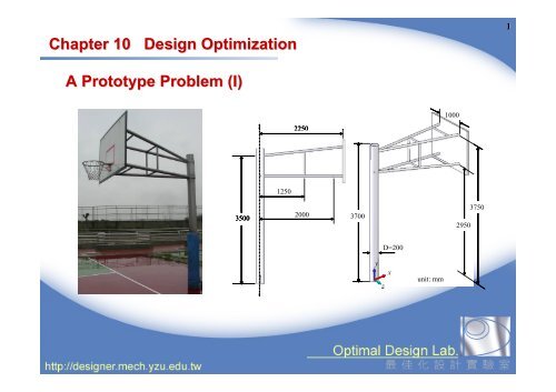 Chapter 10 Design Optimization A Prototype Problem (I)