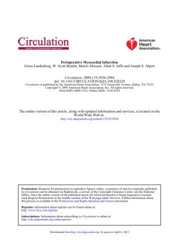 Perioperative Myocardial Infarction - Circulation 2009.pdf