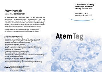 1. Nationaler Atemtag â€“ Atemtherapie Middendorf - Atempraxis Keel