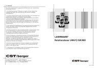 LASERMARKÂ® Rotationslaser LMH/C/GR/600 - CST/berger