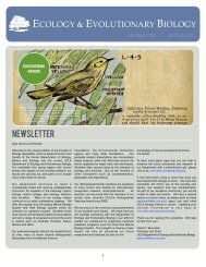 newsletter - UCLA Department of Ecology and Evolutionary Biology