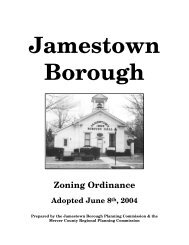 Jamestown Borough Zoning Ordinance - Mercer County Regional ...