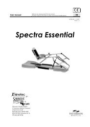 kinetec spectra essential knee cpm user manual