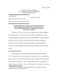 BREDL, NIRS, Public Citizen Hearing Request and Petition to ...