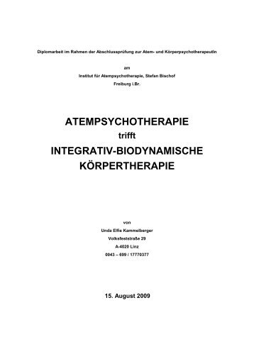 ATEMPSYCHOTHERAPIE trifft INTEGRATIV-BIODYNAMISCHE ...