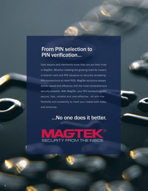 PIN Entry & Management - MagTek