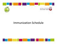 16.immunization schedule - Health Authority â Abu Dhabi