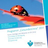 Programm â€žGesundesUnnaâ€œ 2011 - Evangelisches Krankenhaus ...