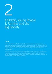 Children, Young People & Families and the Big Society - One East ...