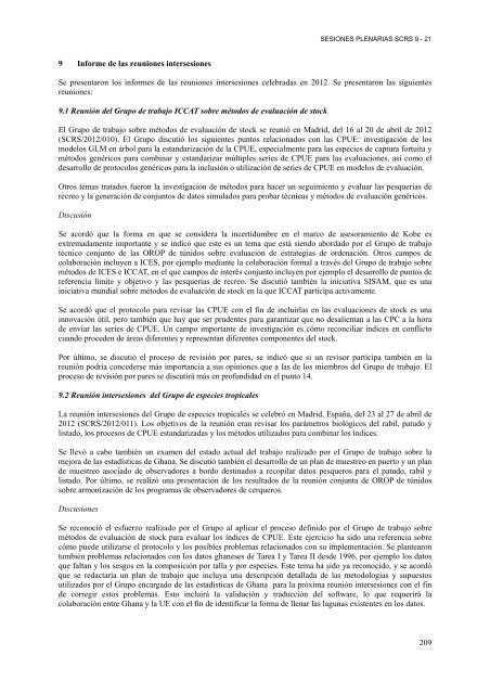 INFORME del perÃ­odo bienal, 2012-13 IÂª PARTE (2012) - Vol ... - Iccat