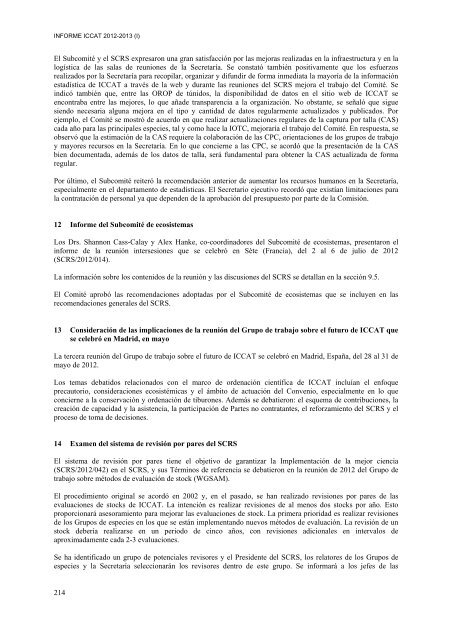 INFORME del perÃ­odo bienal, 2012-13 IÂª PARTE (2012) - Vol ... - Iccat