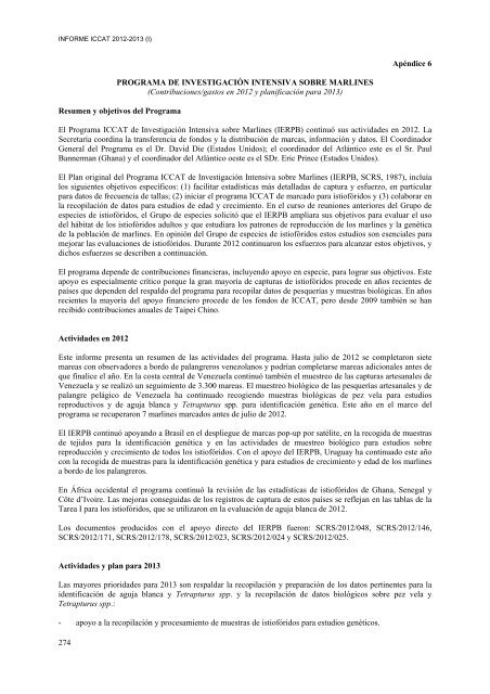 INFORME del perÃ­odo bienal, 2012-13 IÂª PARTE (2012) - Vol ... - Iccat