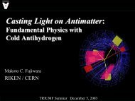 Casting Light on Antimatter: Fundamental Physics with Cold ...