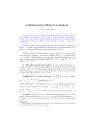 DETERMINAREA PUTERILOR MATRICELOR PrezentËam ... - SSMR