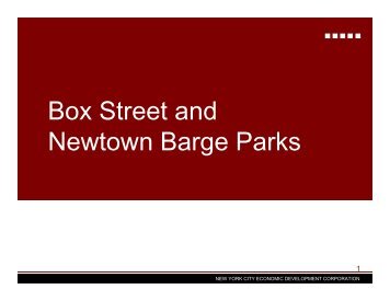 Box Street and Newtown Barge Parks - NYCEDC