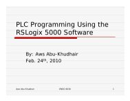 PLC Programming Using the RSLogix 5000 Software