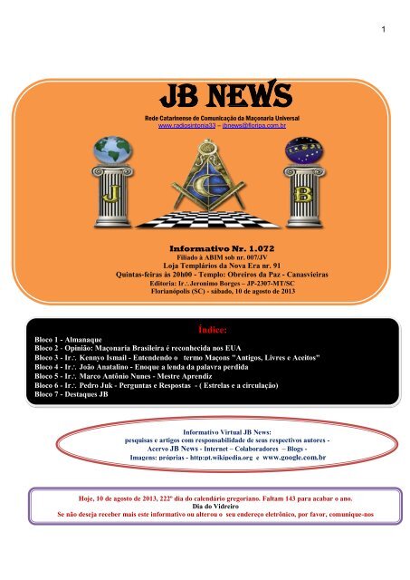 Jb news informativo nr. 2010