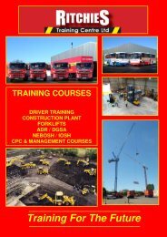 Brochure Download - Ritchies Training Centre
