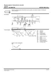 Room-supply air temperature cascade control Syncoâ„¢ 700 - Siemens