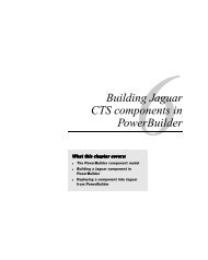 Building Jaguar CTS components in PowerBuilder - Manning ...