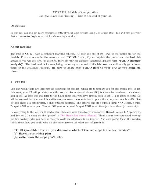 CPSC 121: Models of Computation Lab #2: Black ... - Ugrad.cs.ubc.ca