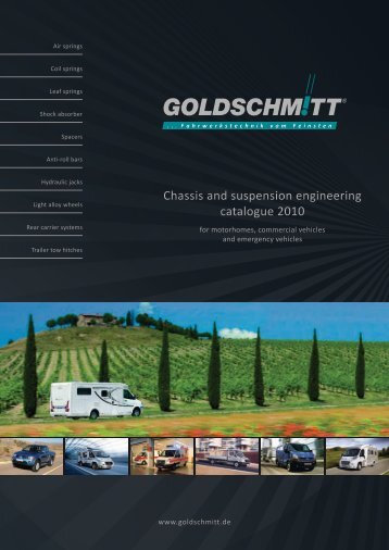 Chassis and suspension engineering catalogue 2010
