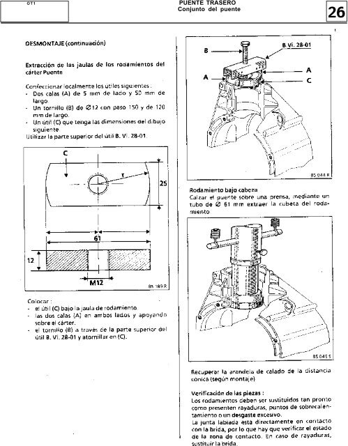 Puente trasero - Club Renault 18 Argentina