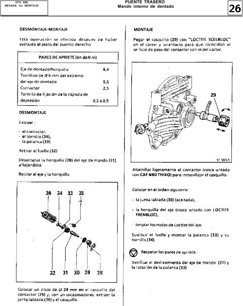 Puente trasero - Club Renault 18 Argentina