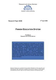 Finnish Education System - the Northern Ireland Assembly Archive
