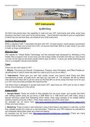 VST Instruments - WersiClub International