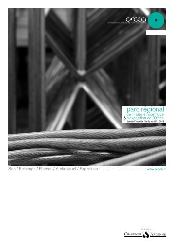 descriptif matériel / tarifs au 01/01/2013 - CMS - ORCCA