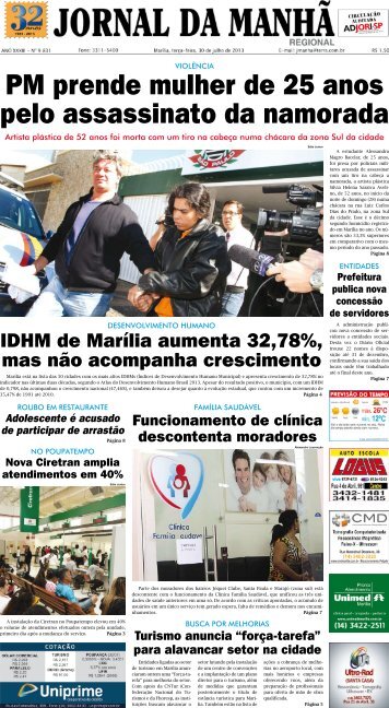PM prende mulher de 25 anos pelo assassinato ... - Jornal da ManhÃ£